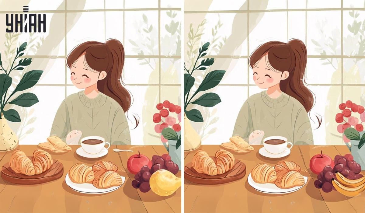 Vind vier verschillen in de foto / Moje foto