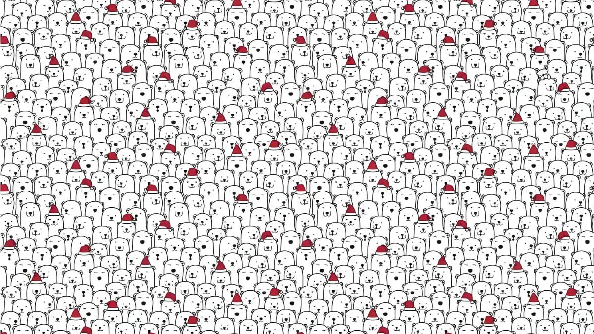 Superuitdagende puzzel voor genieën: vind de hond tussen de beren in 7 seconden