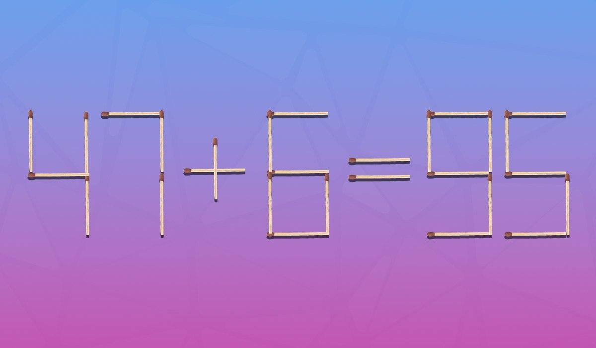 Welke lucifer moet worden herschikt om gelijkheid correct te maken: een puzzel voor genieën