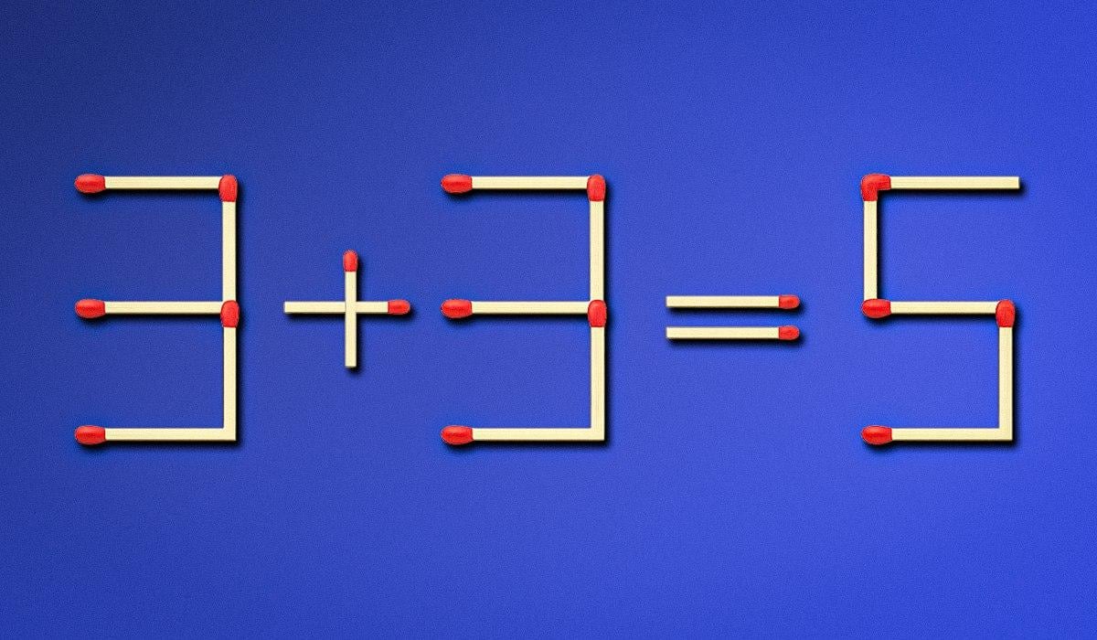 Je moet een lucifer omdraaien om een fout te corrigeren: een snelle IQ-test